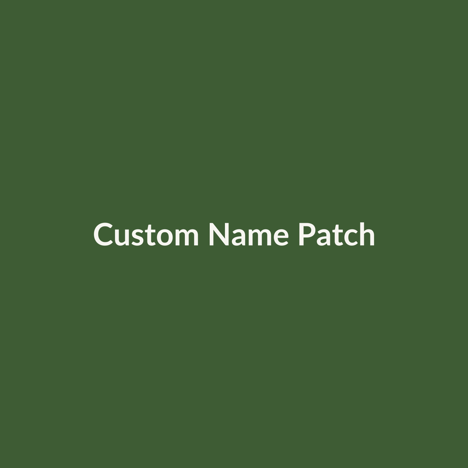 Placeholder — replace with supplier patch photo
