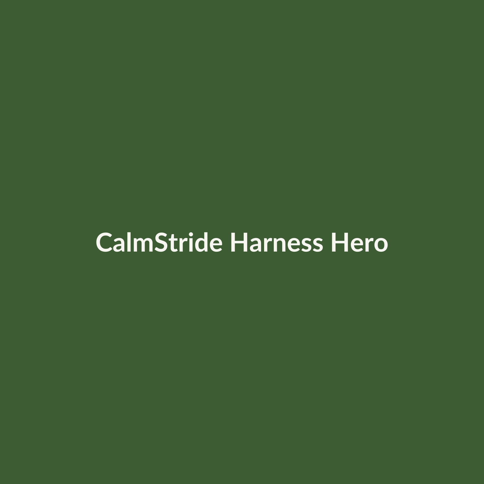 Placeholder — replace with supplier hero shot of harness