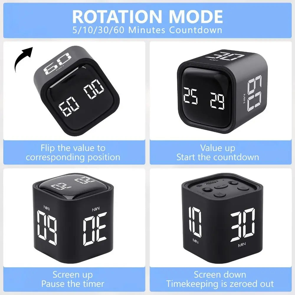 Tetrafold™ Flip Timer — The Four-Sided Focus Timer