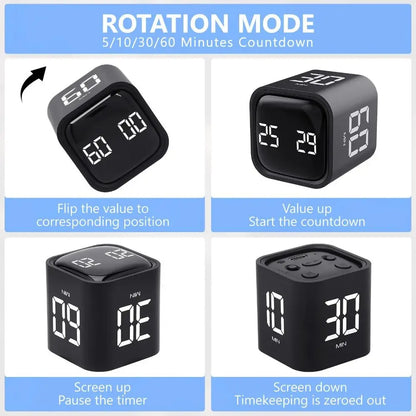 Tetrafold™ Flip Timer — The Four-Sided Focus Timer